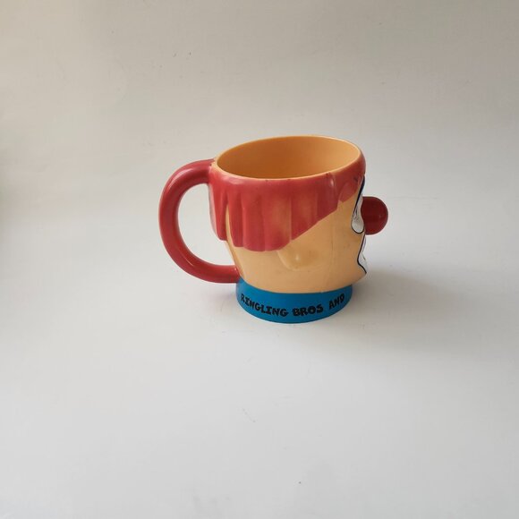 BARNUM & BAILEY CIRCUS CLOWN HEAD Plastic Drinking Cup Vintage - Picture 4 of 5